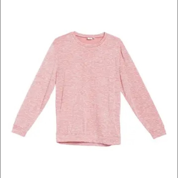 Onia Owen Crewneck Sweatshirt Tomato Purée - Picture 1 of 1